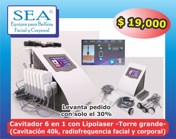 Cavitador Torre grande con lipolaser