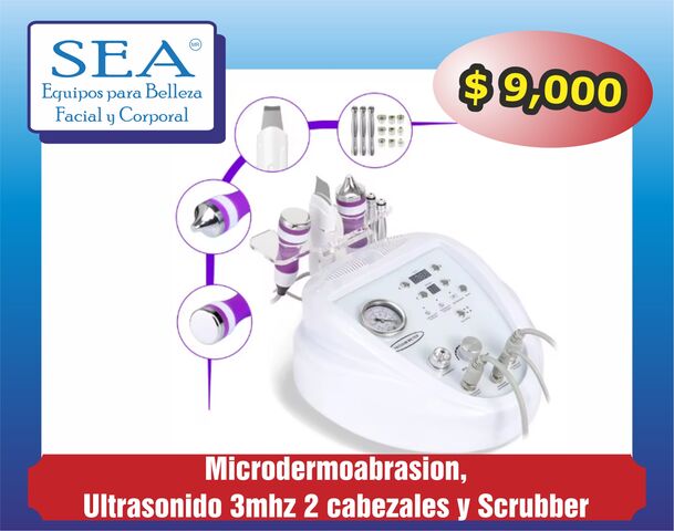 Ultrasonido 2 cabs. Microdermoabrasion y scrubber