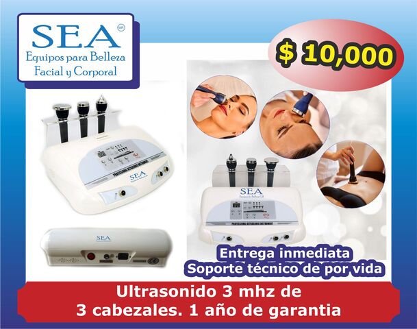 Ultrasonido 3mhz 3 cabezales profesional terapeutico