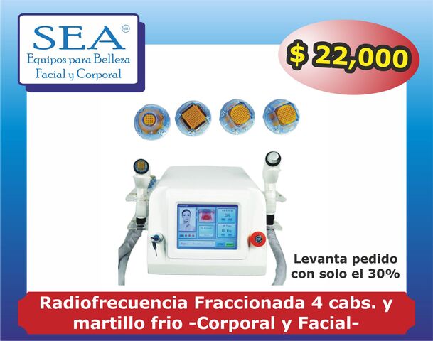 Radiofrequencia fraccionada y cabezal frio