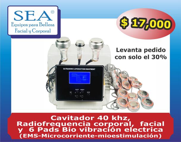 Cavitador con parches EMS