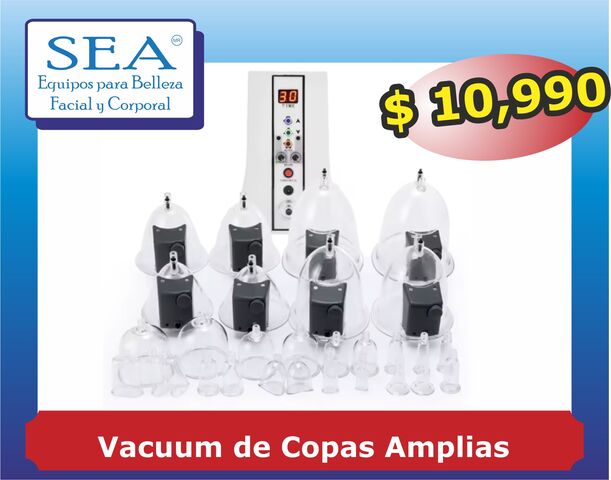 Vacuumterapia con copas policarbonato grandes